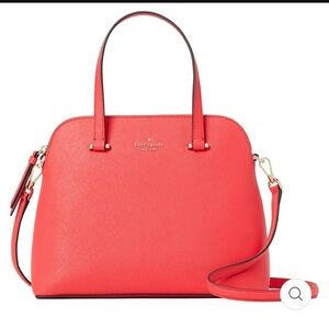 Kate Spade Maise Medium Dome Satchel Bag in Geranium